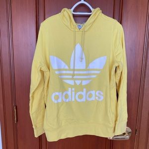 Adidas Yellow Trefoil Hoodie
